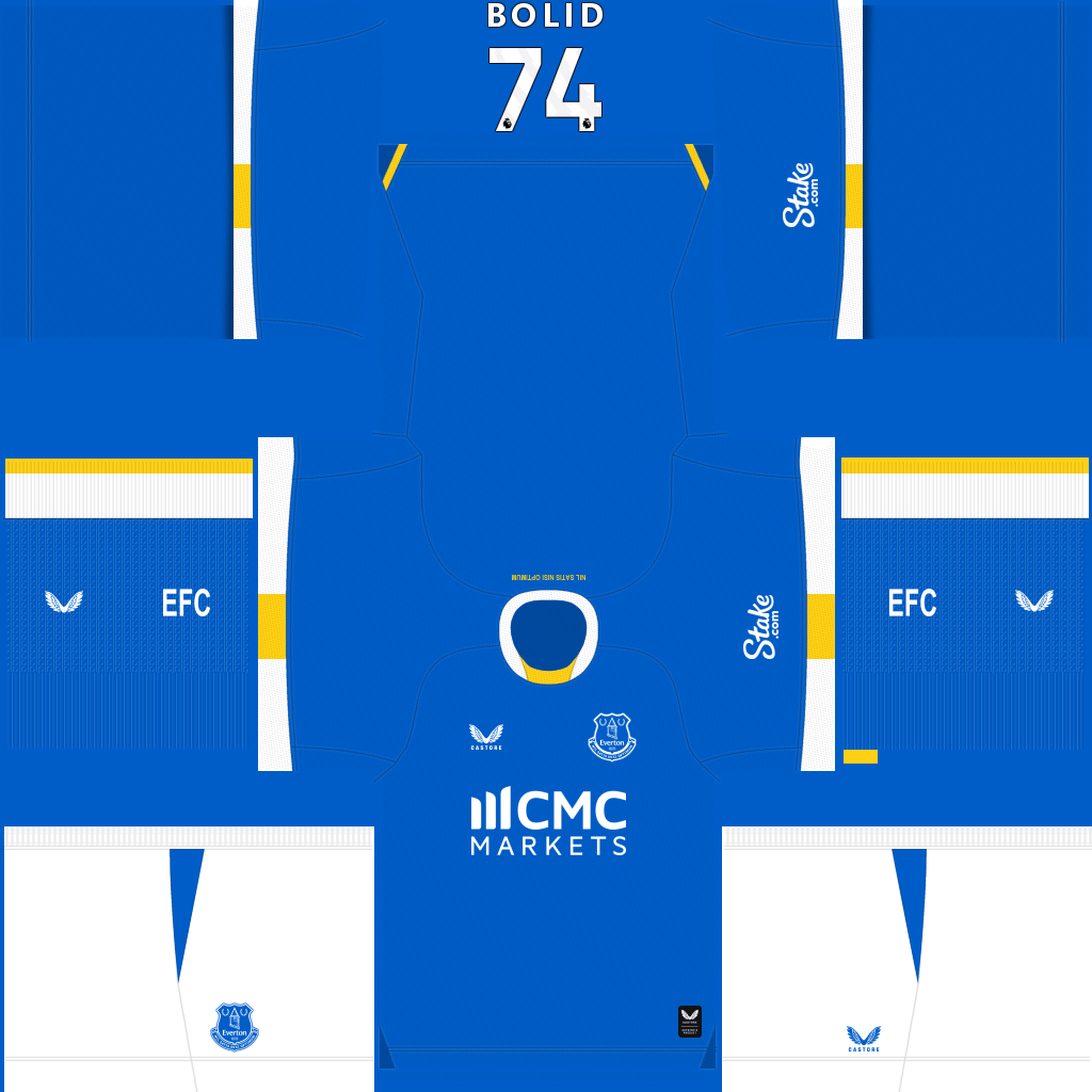 Everton İç Saha 3D forması