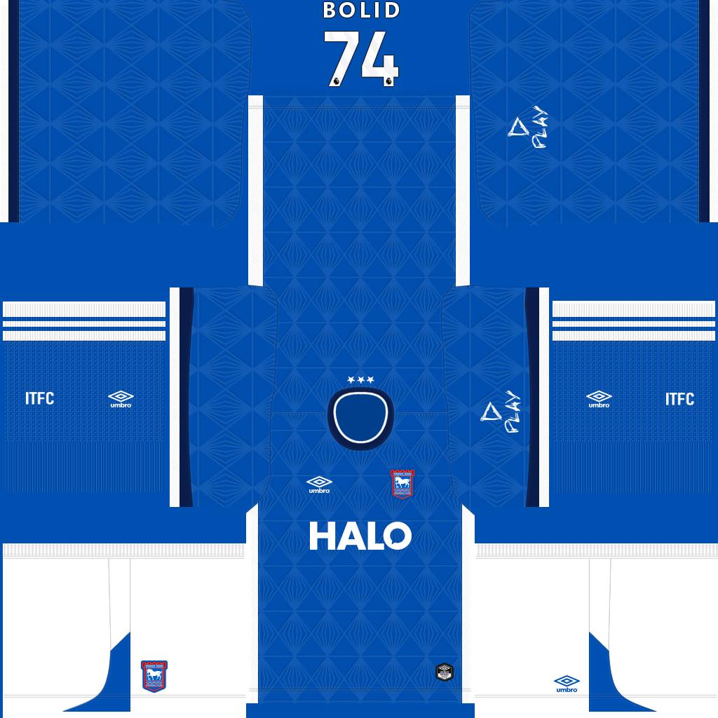 Maillot Domicile 3D Ipswich Town