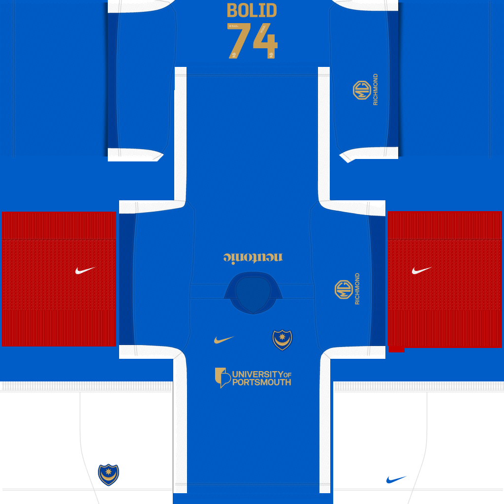 Portsmouth İç Saha 3D forması