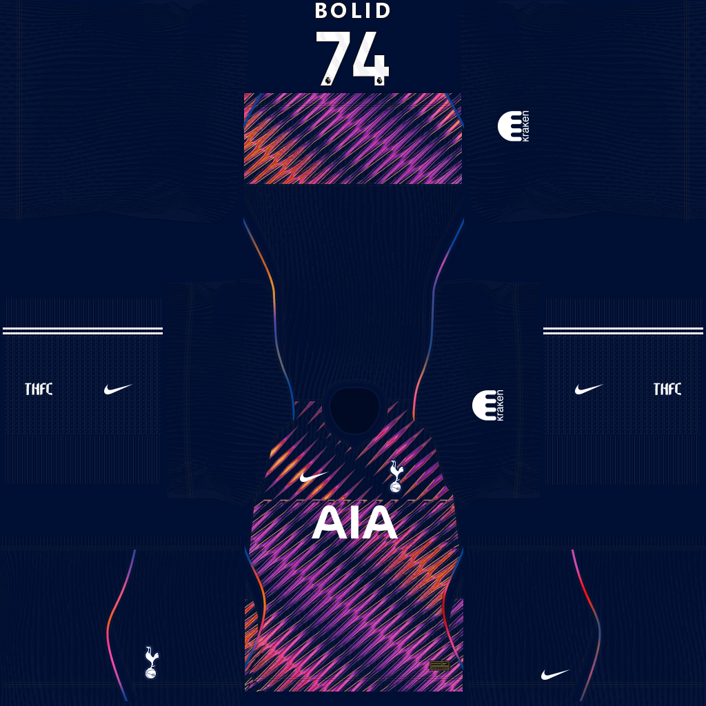 Equipación Visitante 3D del Tottenham