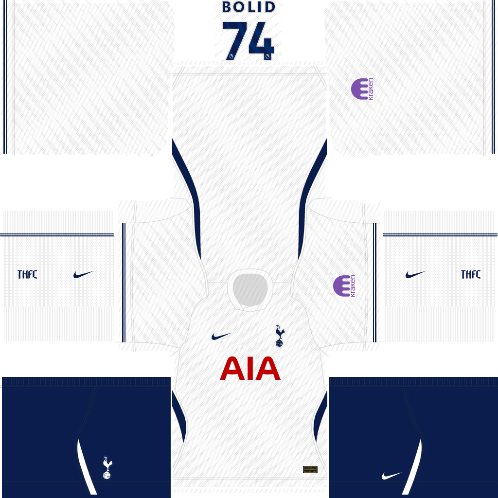 Equipación Local 3D del Tottenham