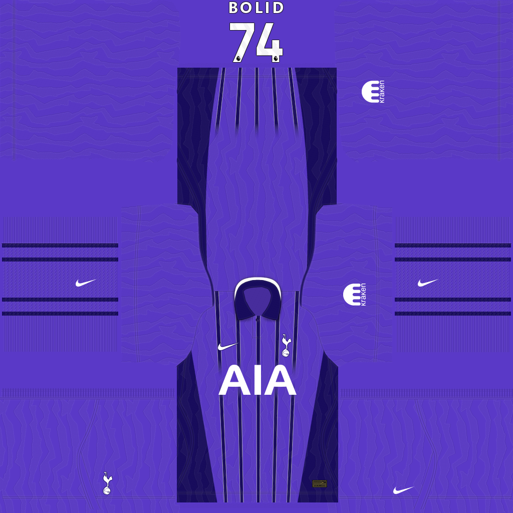 Equipación Tercera 3D del Tottenham