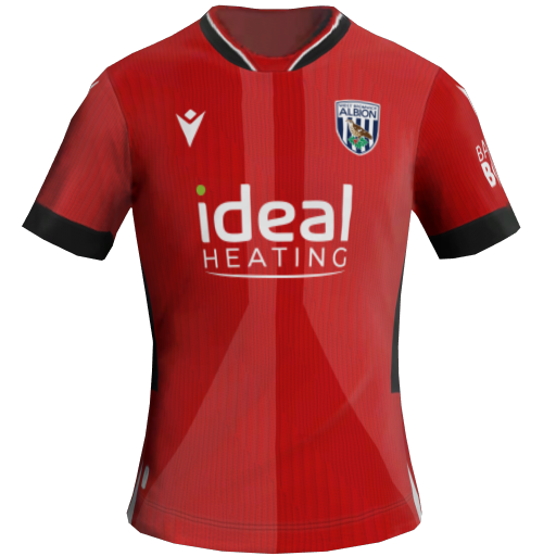 Equipación Visitante 2D del West Brom