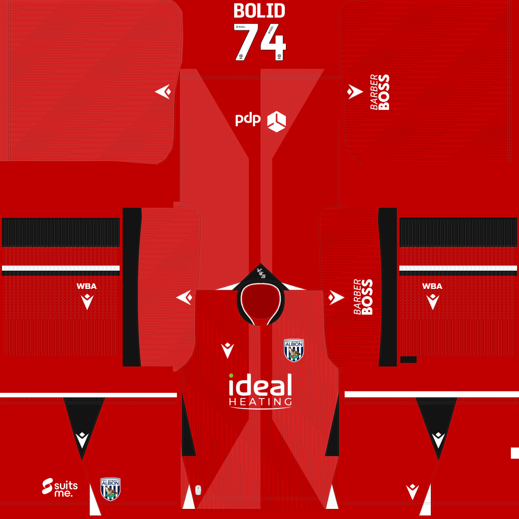 Equipación Visitante 3D del West Brom