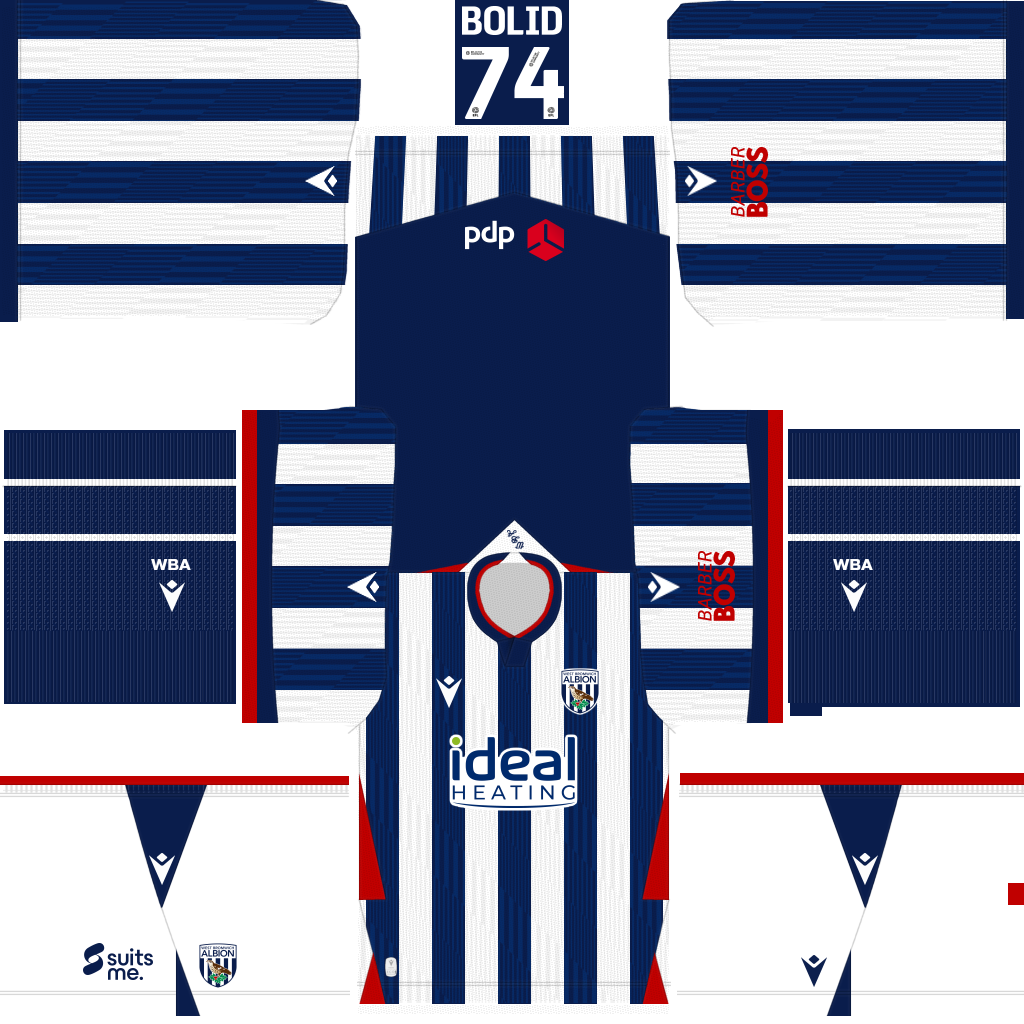 Equipación Local 3D del West Brom