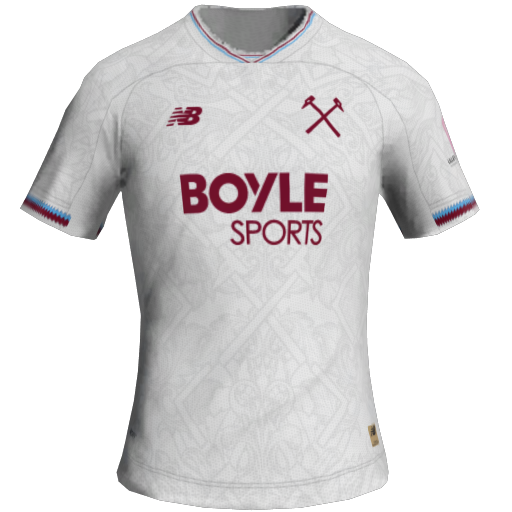 Uniforme Reserva 2D do West Ham