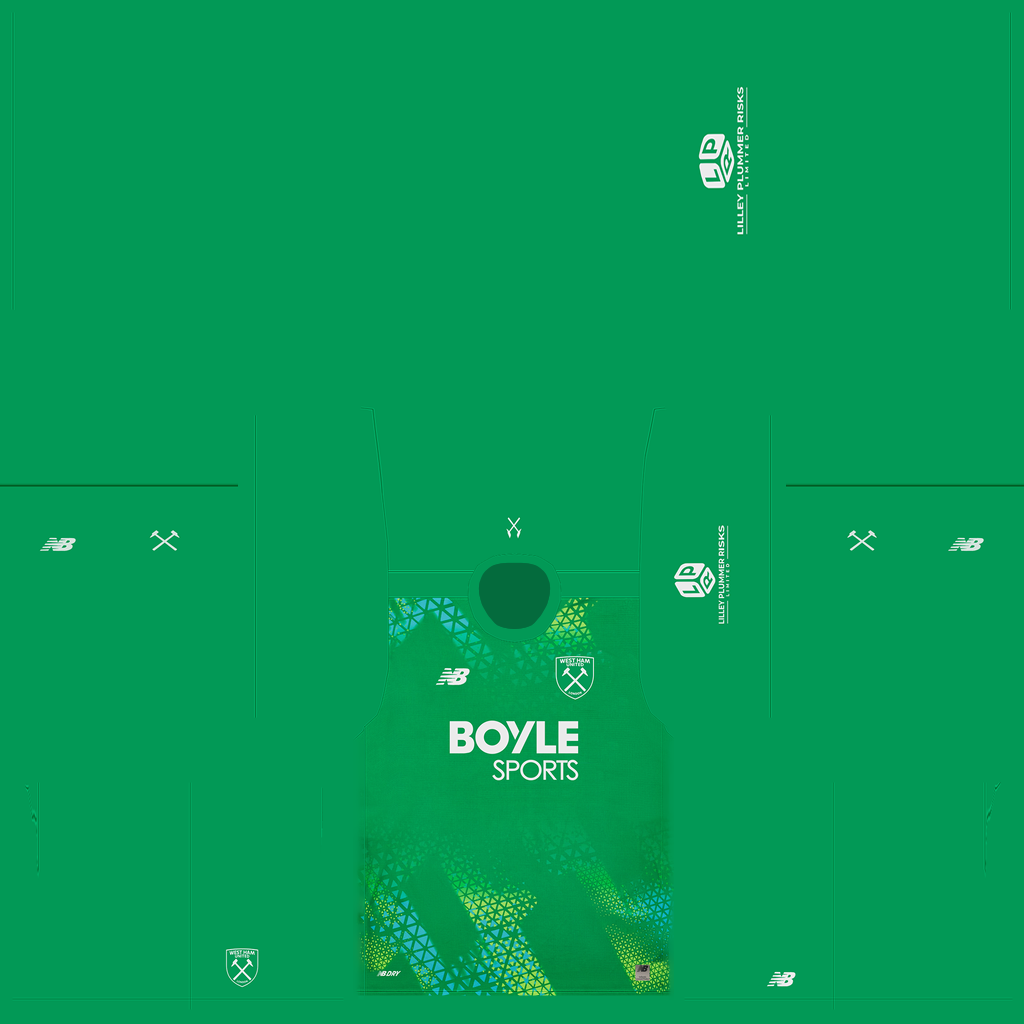 Uniforme Principal Goleiro do West Ham