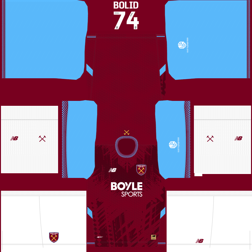 Uniforme Principal 3D do West Ham