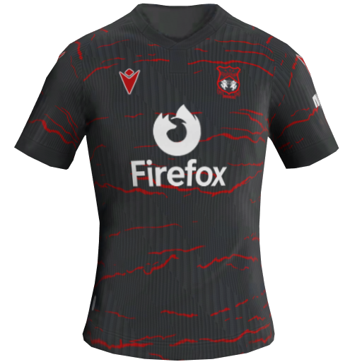 Uniforme Reserva 2D do Wrexham