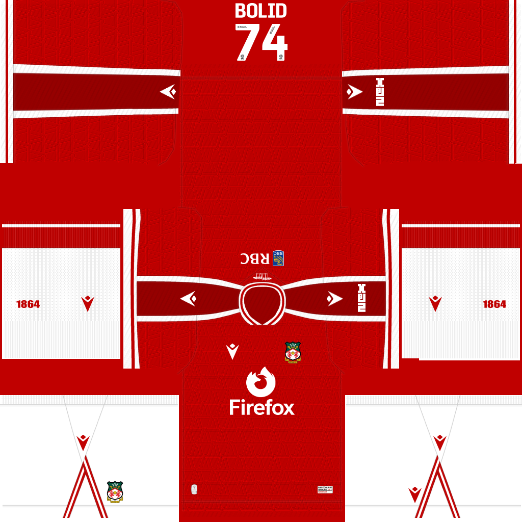 Uniforme Principal 3D do Wrexham