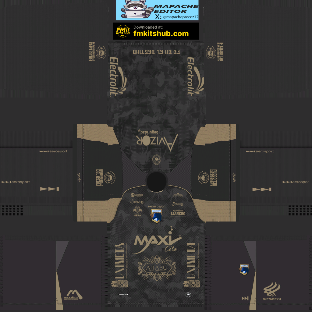 Llaneros FC Away 3D kit