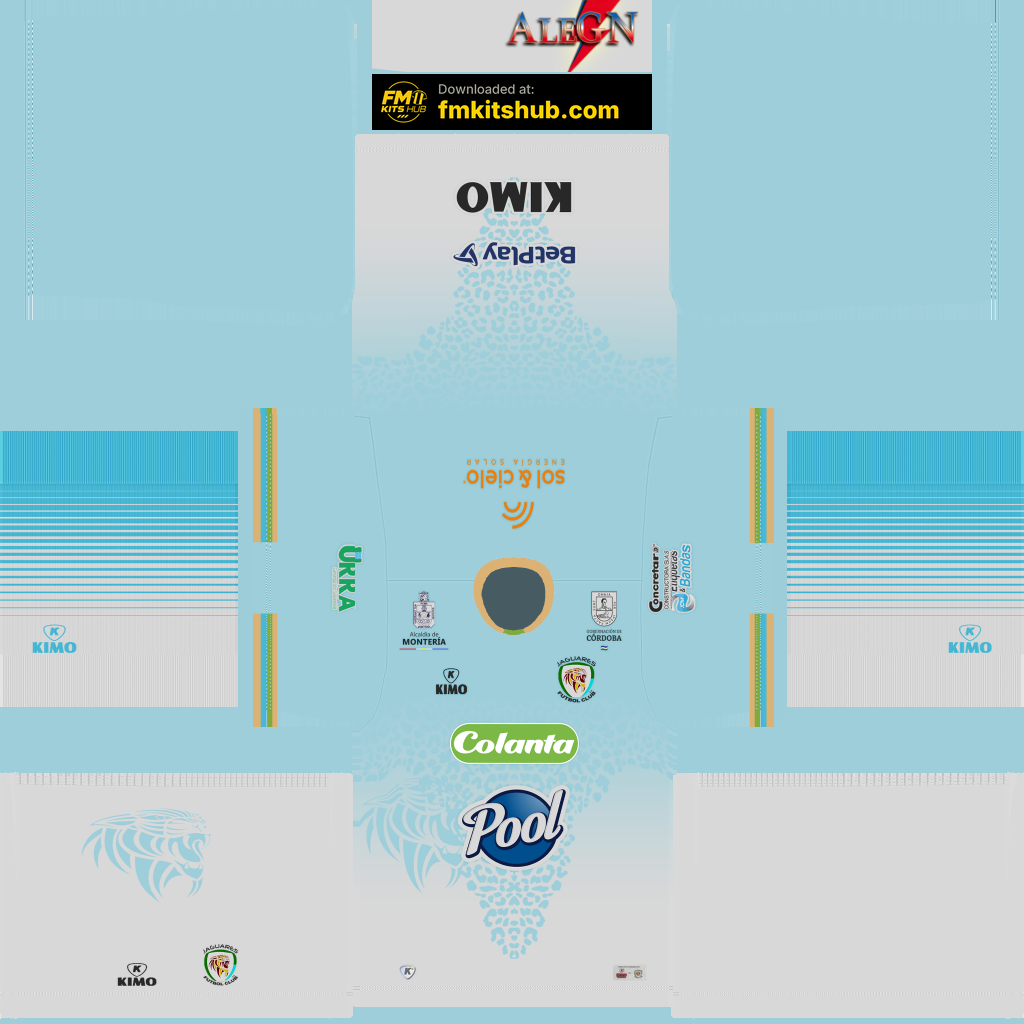 Jaguares de Córdoba Away 3D kit