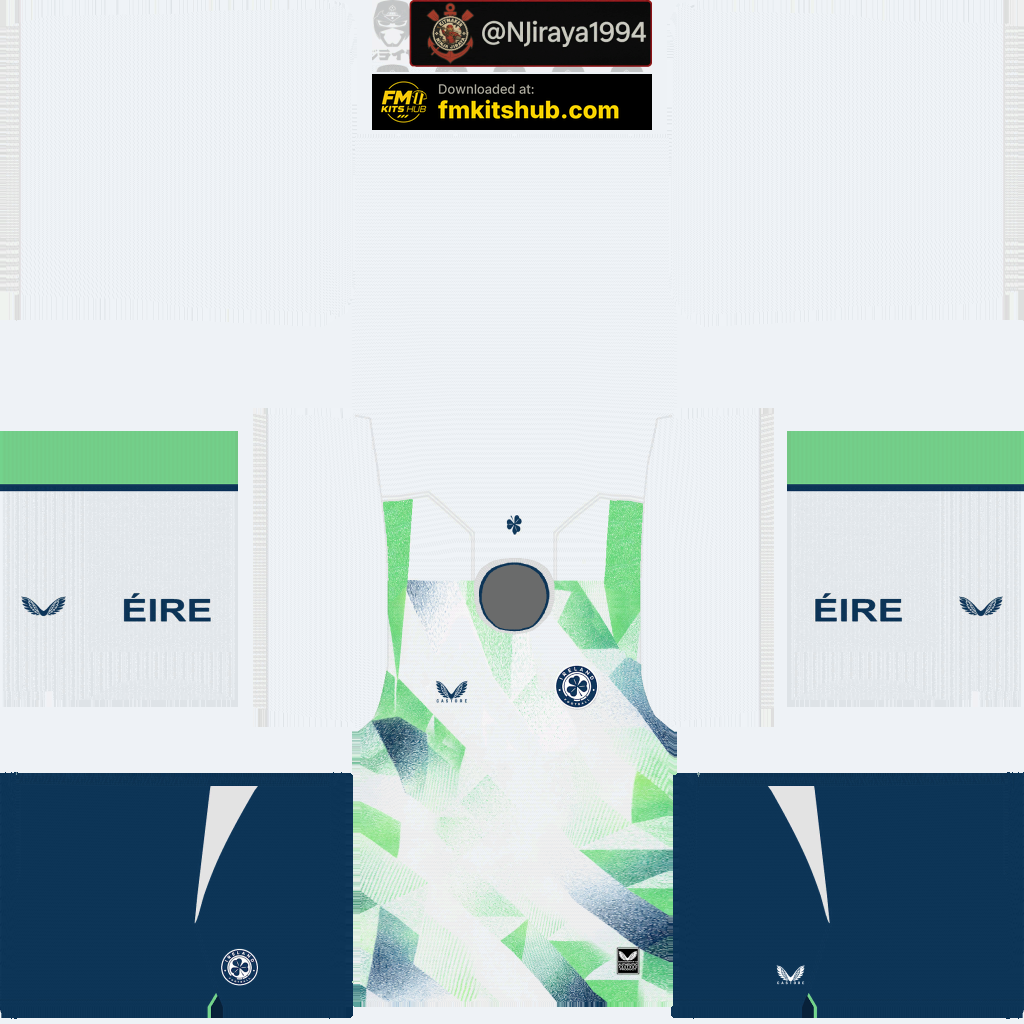 Republic of Ireland Away 3D kit
