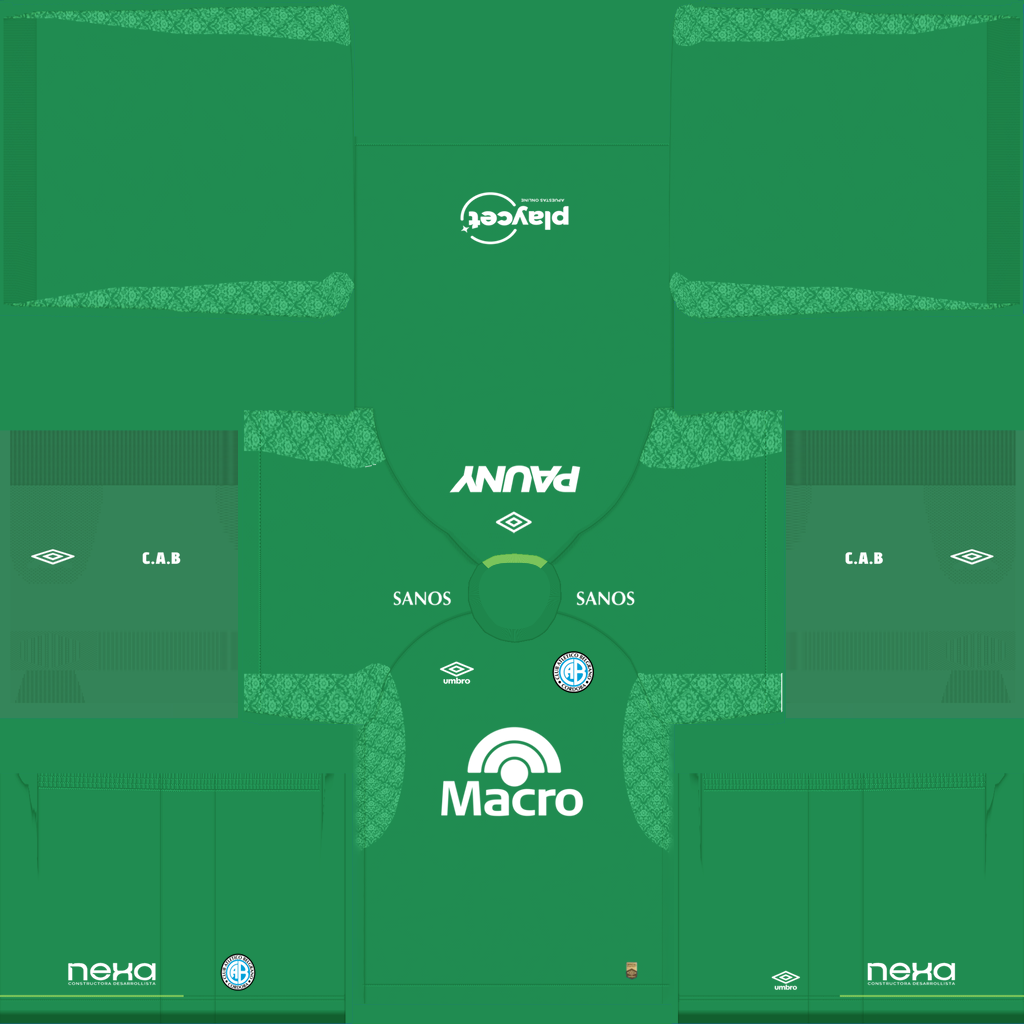 Uniforme Principal Goleiro do Belgrano