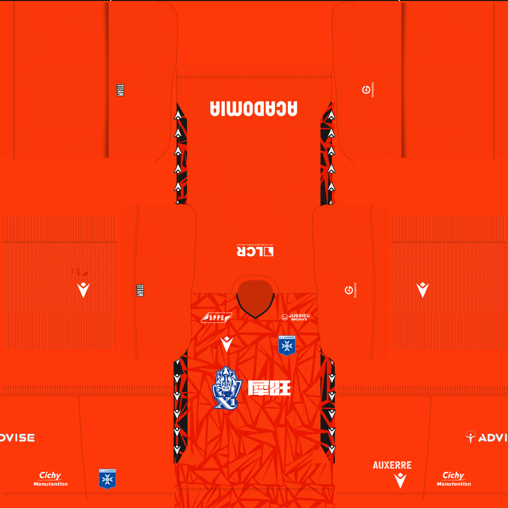 Equipación Visitante Portero del Auxerre