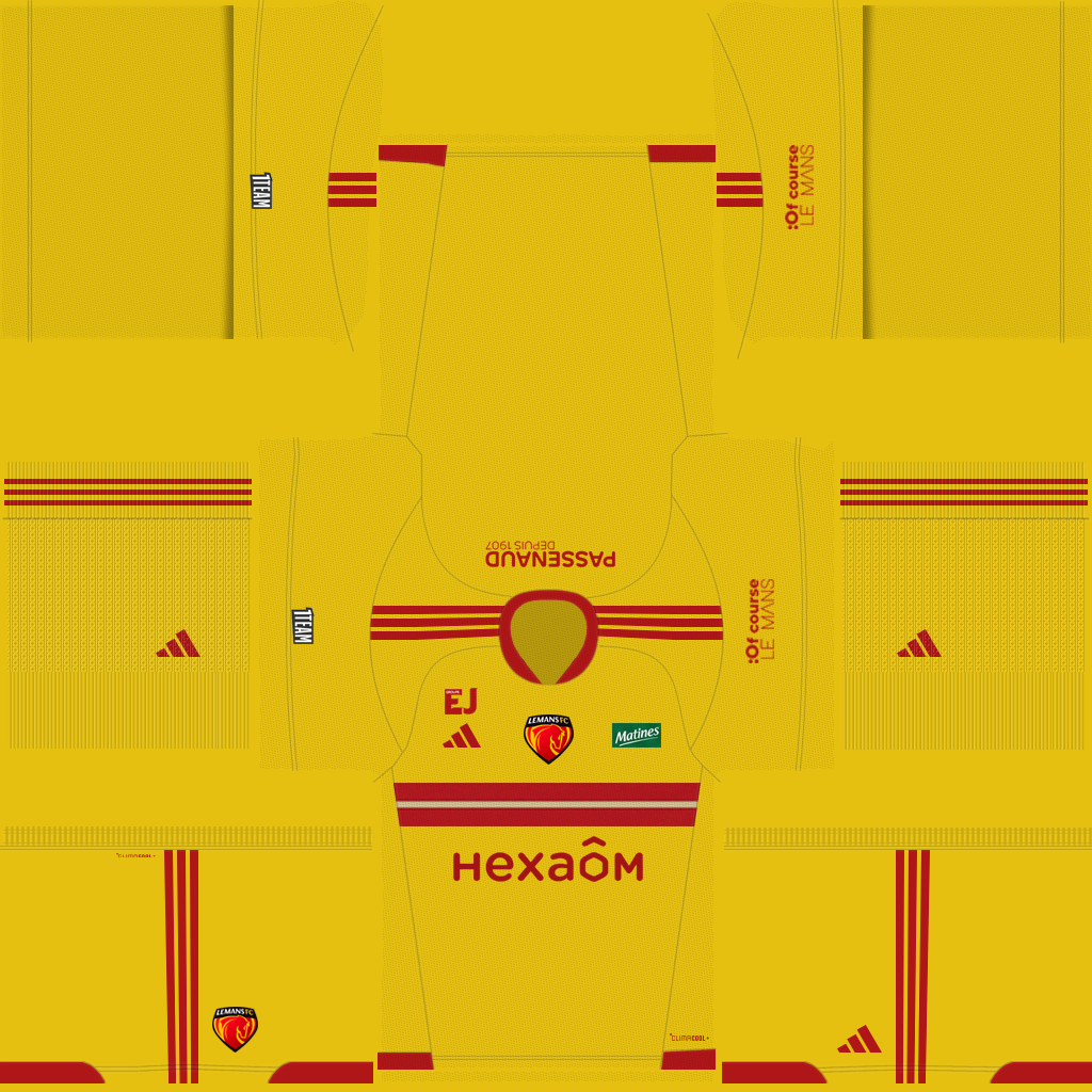 Equipación Visitante 3D del Le Mans FC