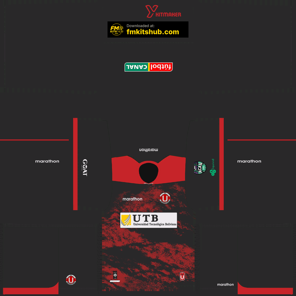 Equipación Tercera 3D del Universitario de Vinto