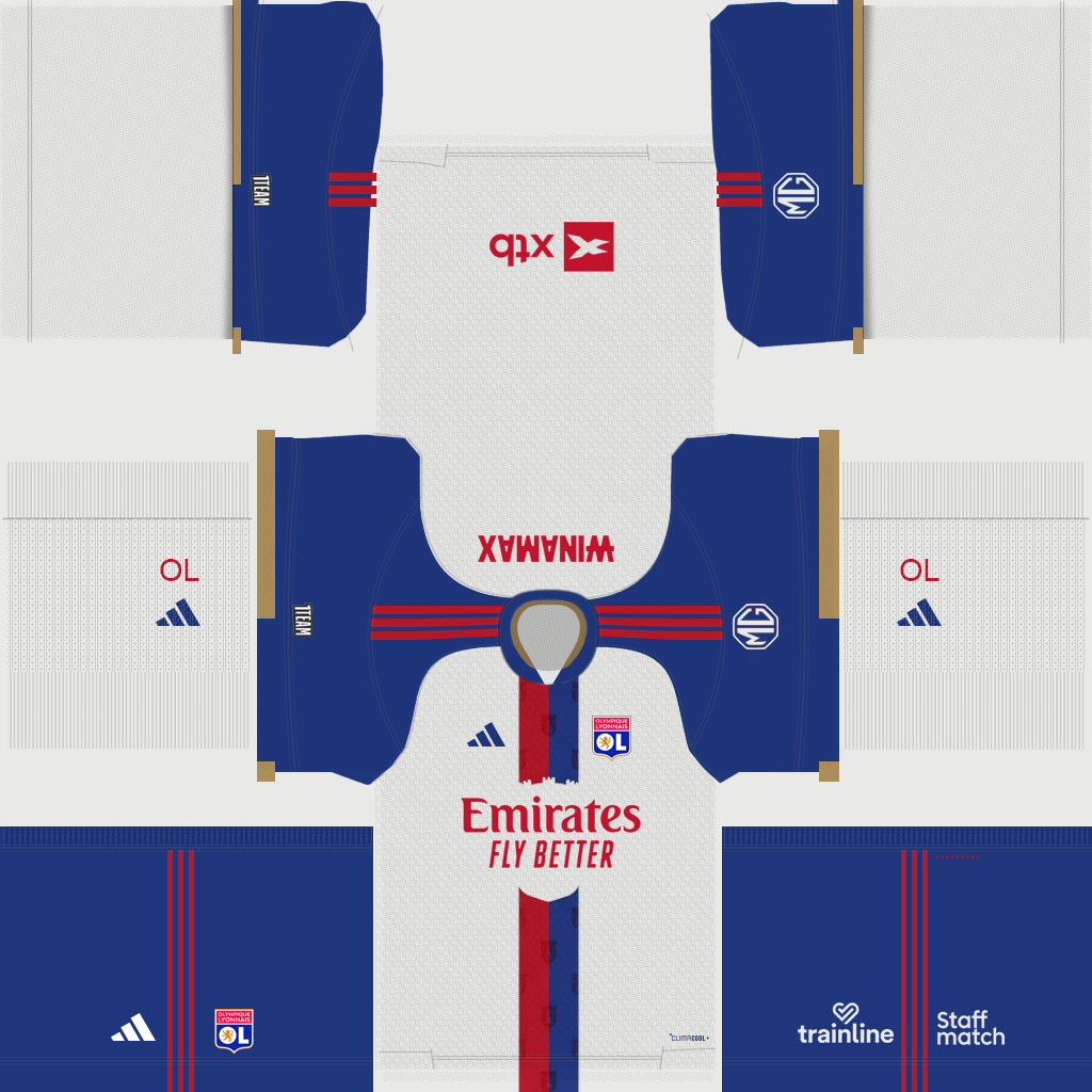 Equipación Local 3D del Lyon