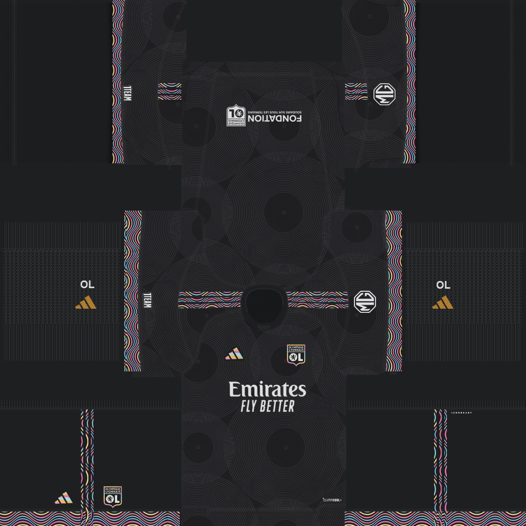 Equipación Tercera 3D del Lyon