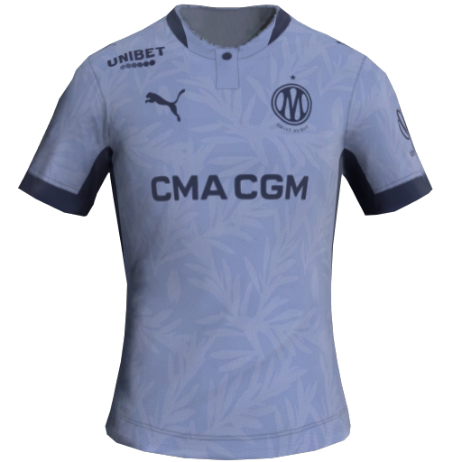 Uniforme Terceiro 2D do Marseille