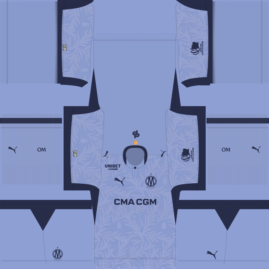 Uniforme Terceiro 3D do Marseille