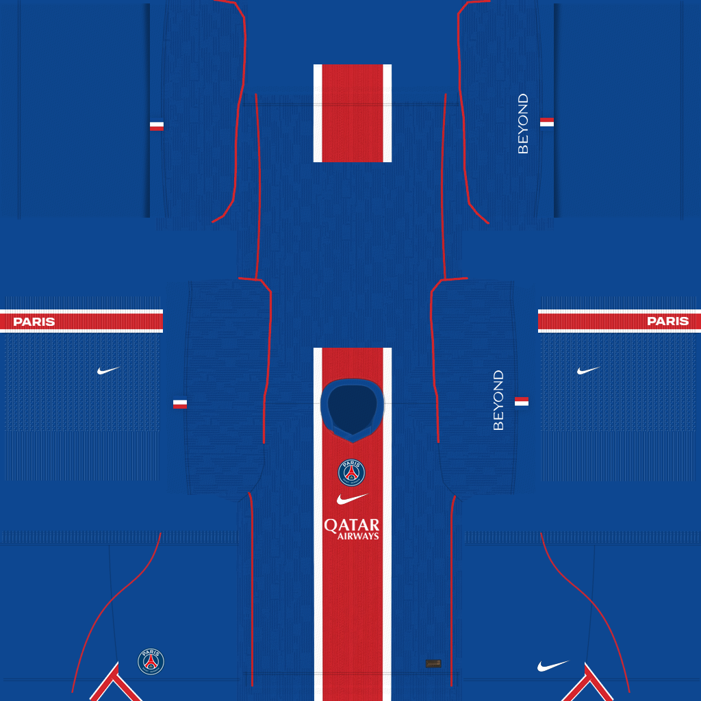 Equipación Local 3D del Paris Saint-Germain