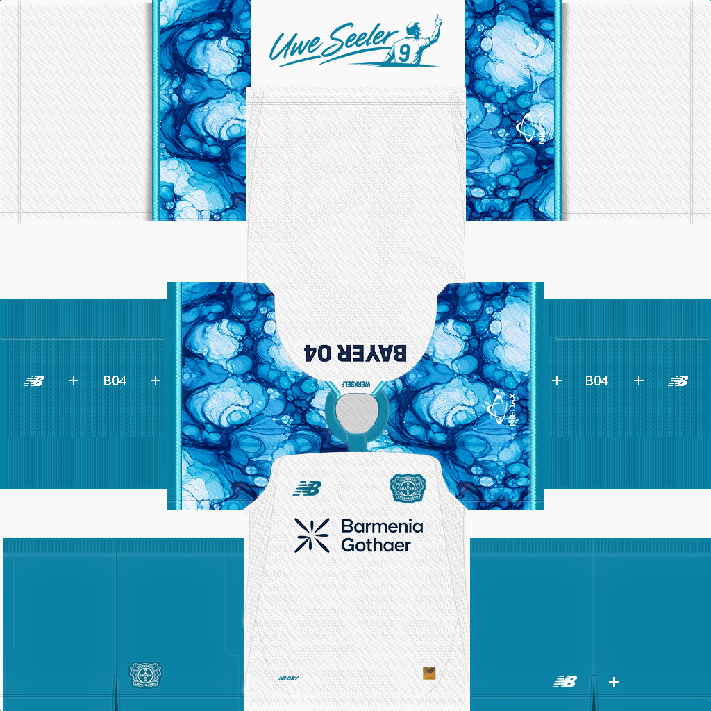 Uniforme Reserva 3D do Bayer Leverkusen