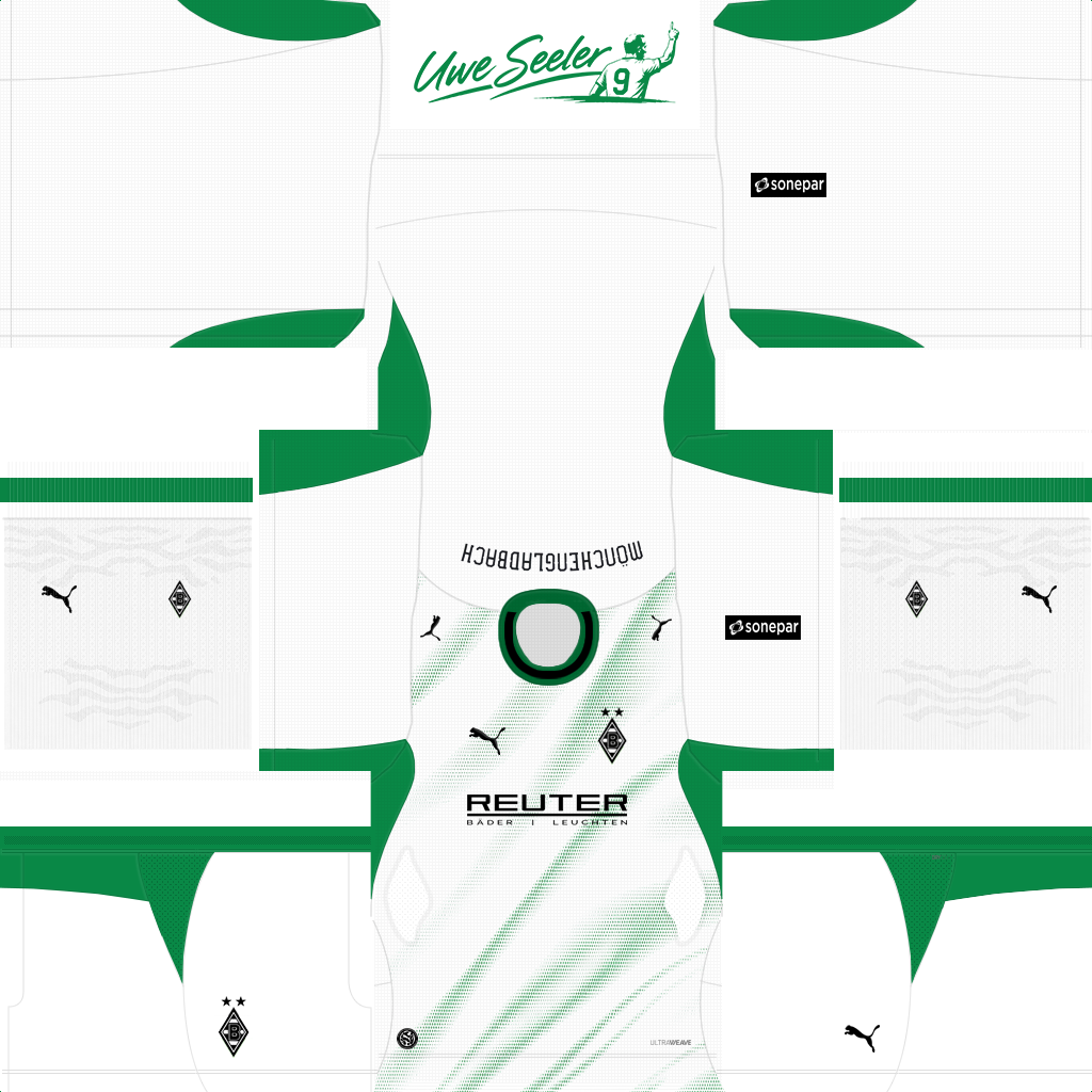 Equipación Local 3D del Gladbach