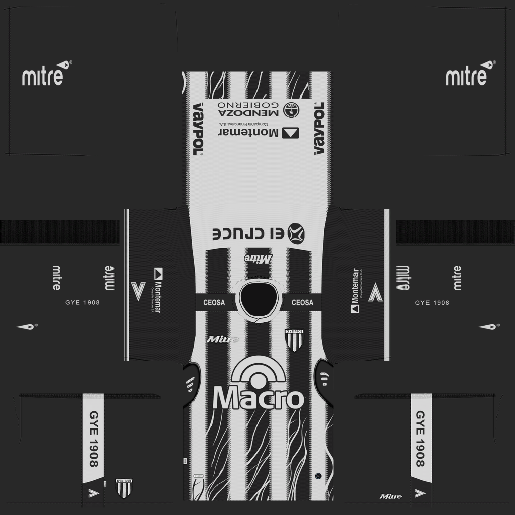 Equipación Local 3D del Gimnasia (Mendoza)