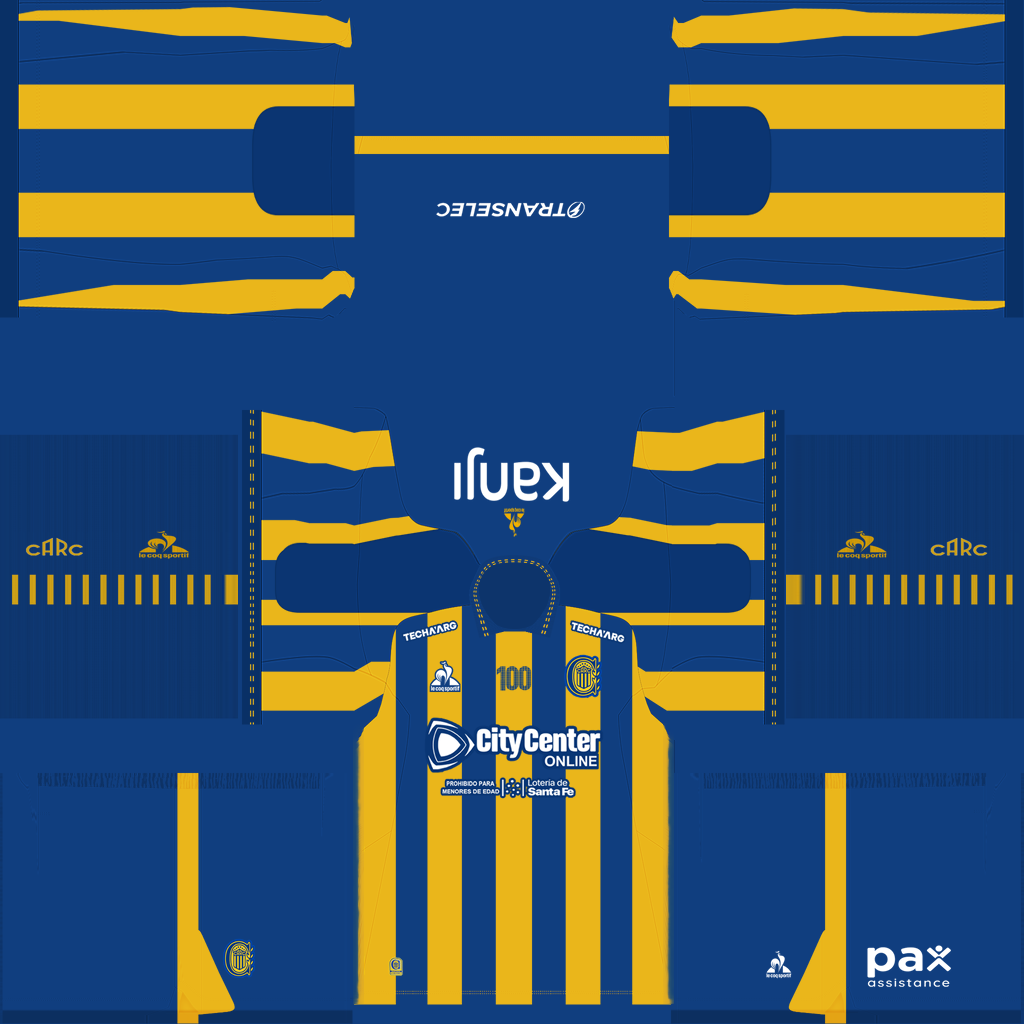 Rosario Central İç Saha 3D forması