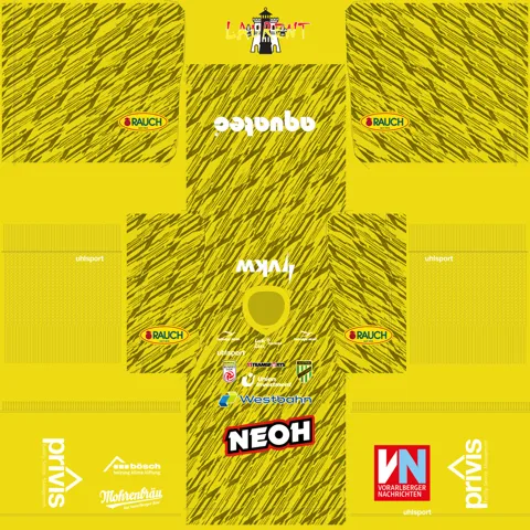 Uniforme Reserva Goleiro do Austria Lustenau