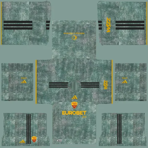 Equipación Tercera 3D del Roma