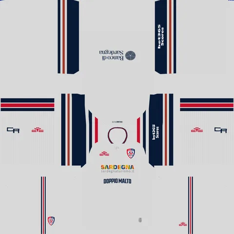 Equipación Visitante 3D del Cagliari