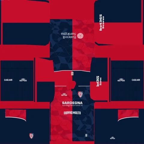 Equipación Local 3D del Cagliari