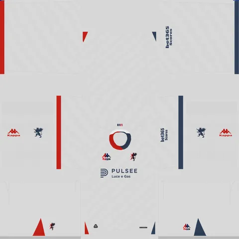 Equipación Visitante 3D del Genoa