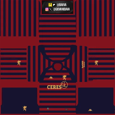 Equipación Tercera 3D del Genoa