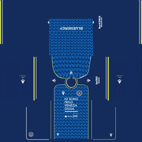 Equipación Visitante 3D del Udinese