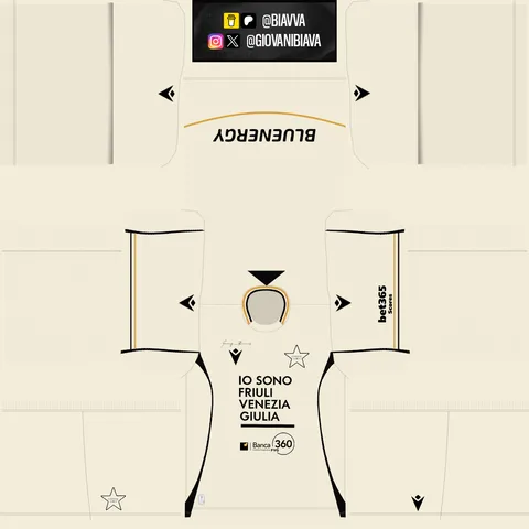Equipación Tercera 3D del Udinese