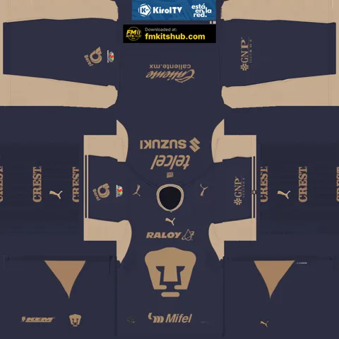 Pumas de la UNAM Home 3D kit