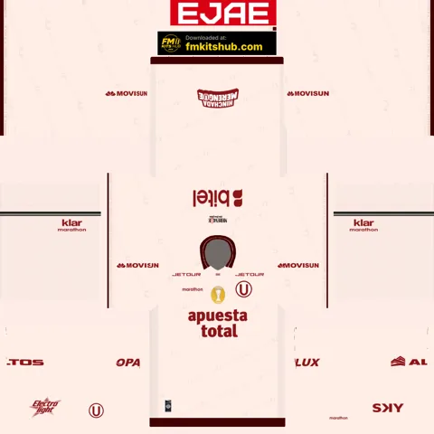 Universitario de Deportes Home 3D kit