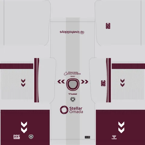 Equipación Visitante 3D del Hearts