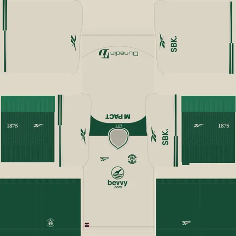 Hibernian Away 3D kit