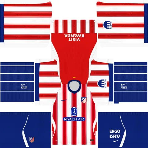 Atlético de Madrid İç Saha 3D forması