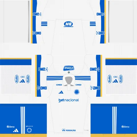 Equipación Tercera 3D del Cruzeiro