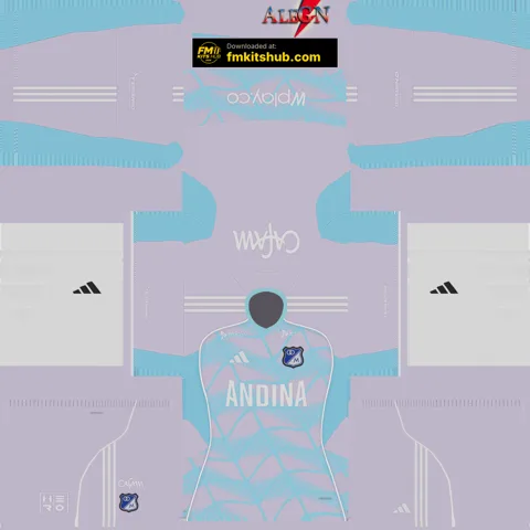 Millonarios Away 3D kit