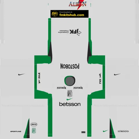 Atlético Nacional Away 3D kit
