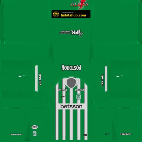 Atlético Nacional Home 3D kit