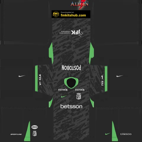 Atlético Nacional Third 3D kit