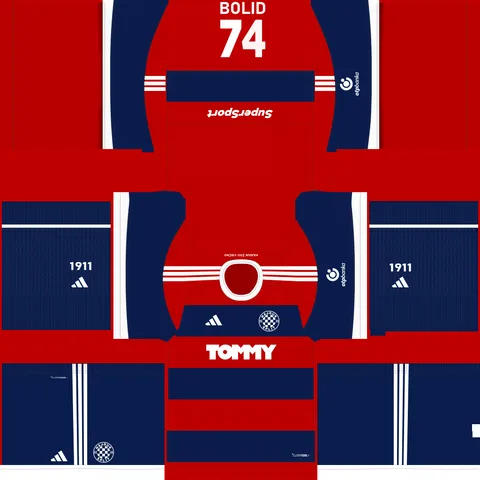 Hajduk Split Away 3D kit
