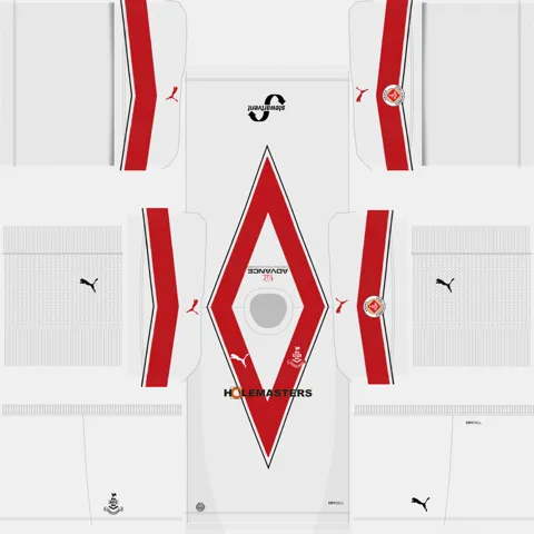 Airdrieonians İç Saha 3D forması